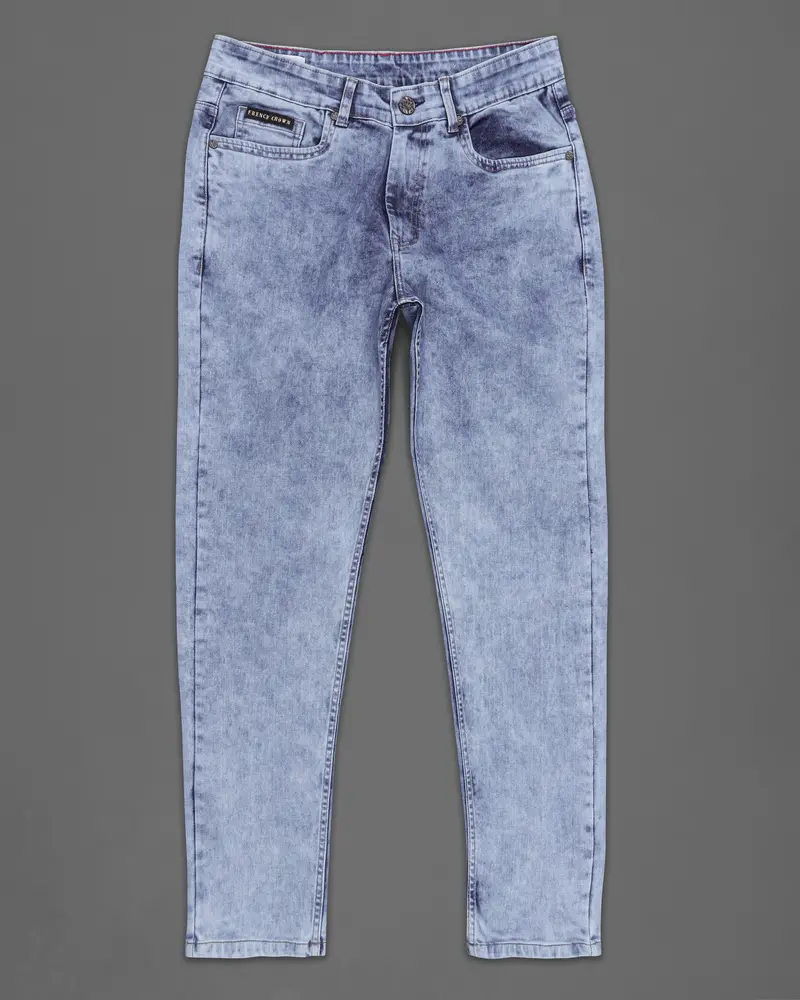 Yonder Blue Washed Stretchable Denim 2