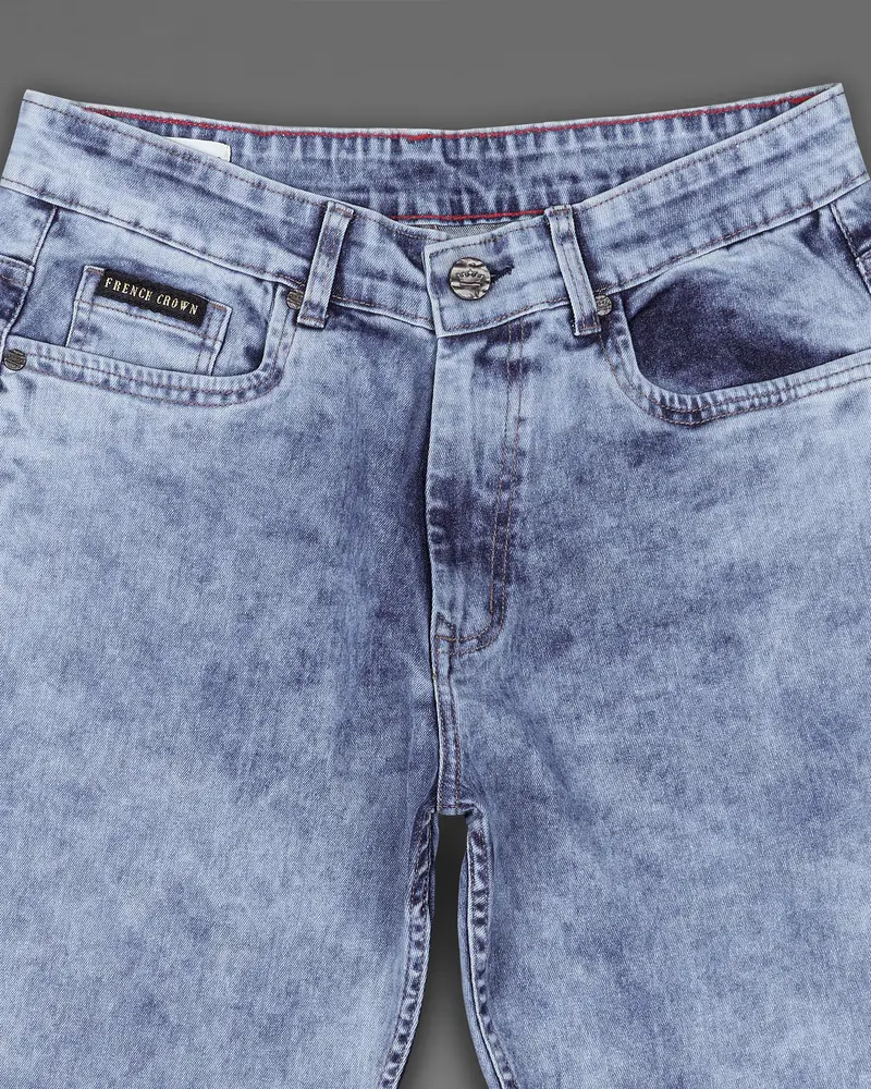 Yonder Blue Washed Stretchable Denim 4
