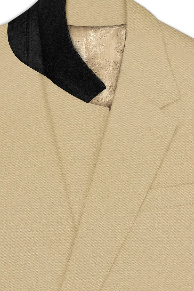 Yuma Cream Wool Rich Single Breasted Blazer 4