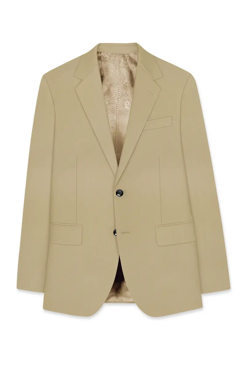Yuma Cream Wool Rich Single Breasted Blazer 7