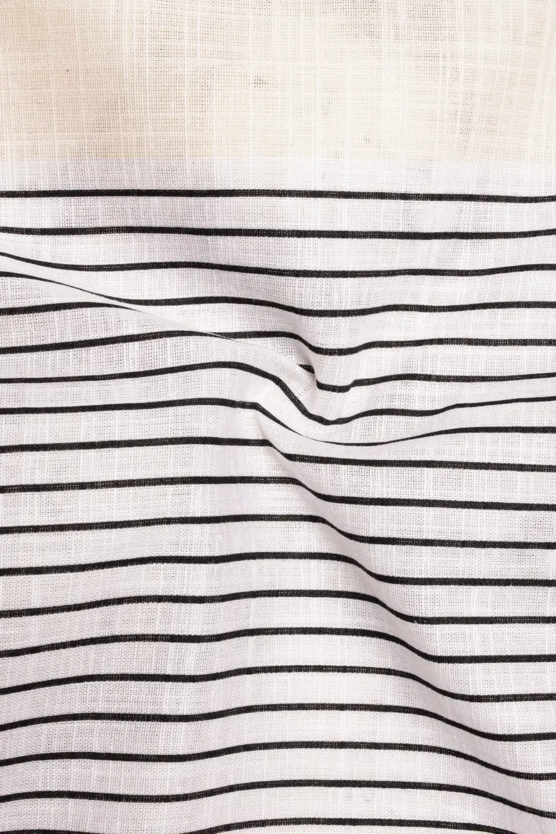 Zaffaro-Primrose Yellow Sunset Stripes Luxurious Linen Casual Shirt 3