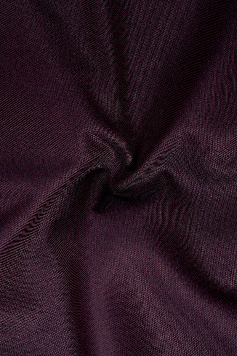 Zambezi Purple Solid Cotton Stretchable Waistband Pant 3