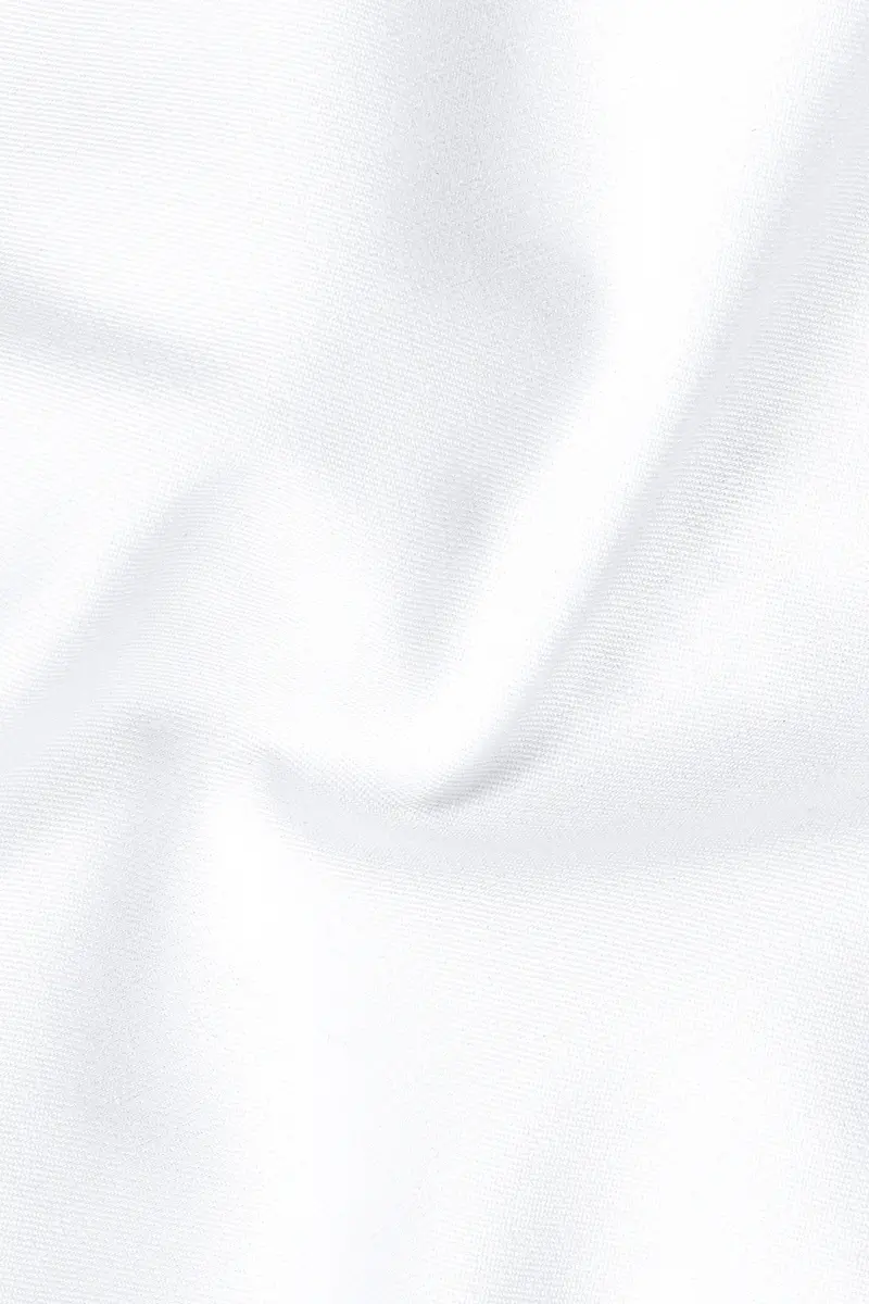 Zenith-Bright White Stretchable Subtle Sheen With Black Border Patterned Designer Suit 3