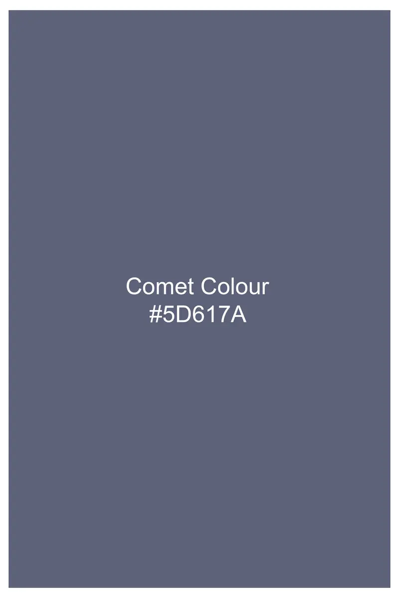 Zenith-Comet Gray Solid Wool Rich Slight Stretch Waistband Pant 8