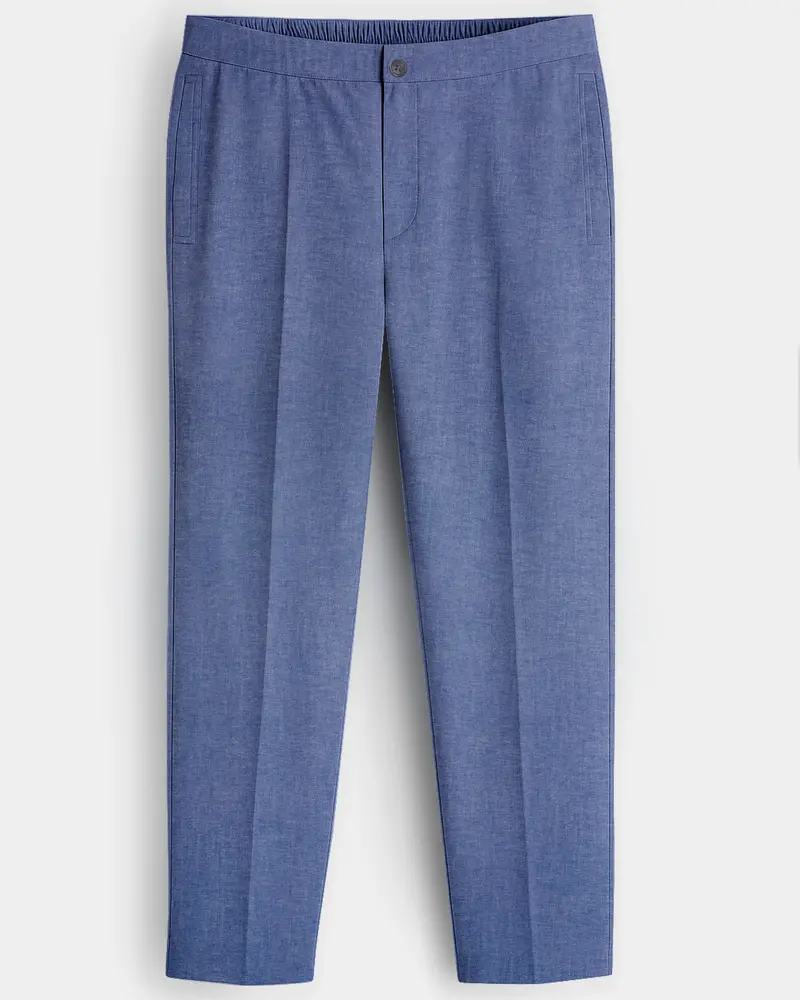 Zenyra-Waikawa Blue Super Soft Chambray Premium Cotton Lounge Pant 1