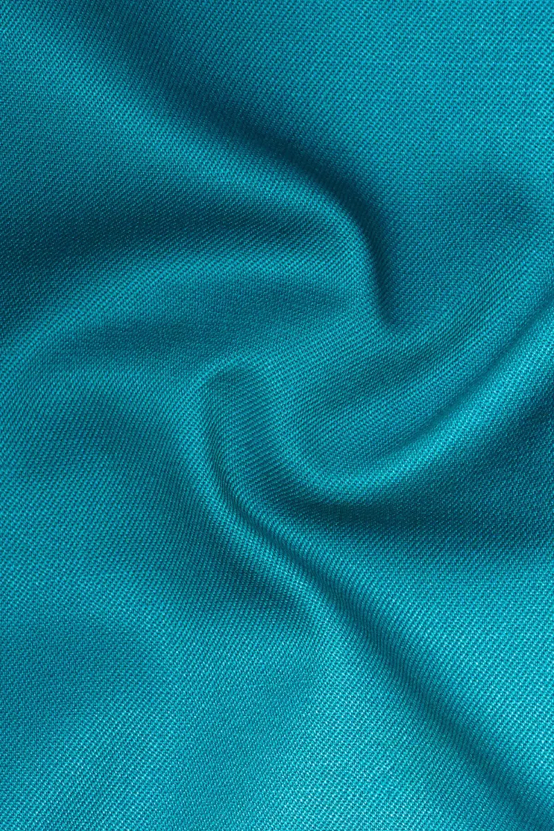 Zephir-Surfie Green Wool Rich Peak Lapel Tuxedo Slight Stretch Blazer 3