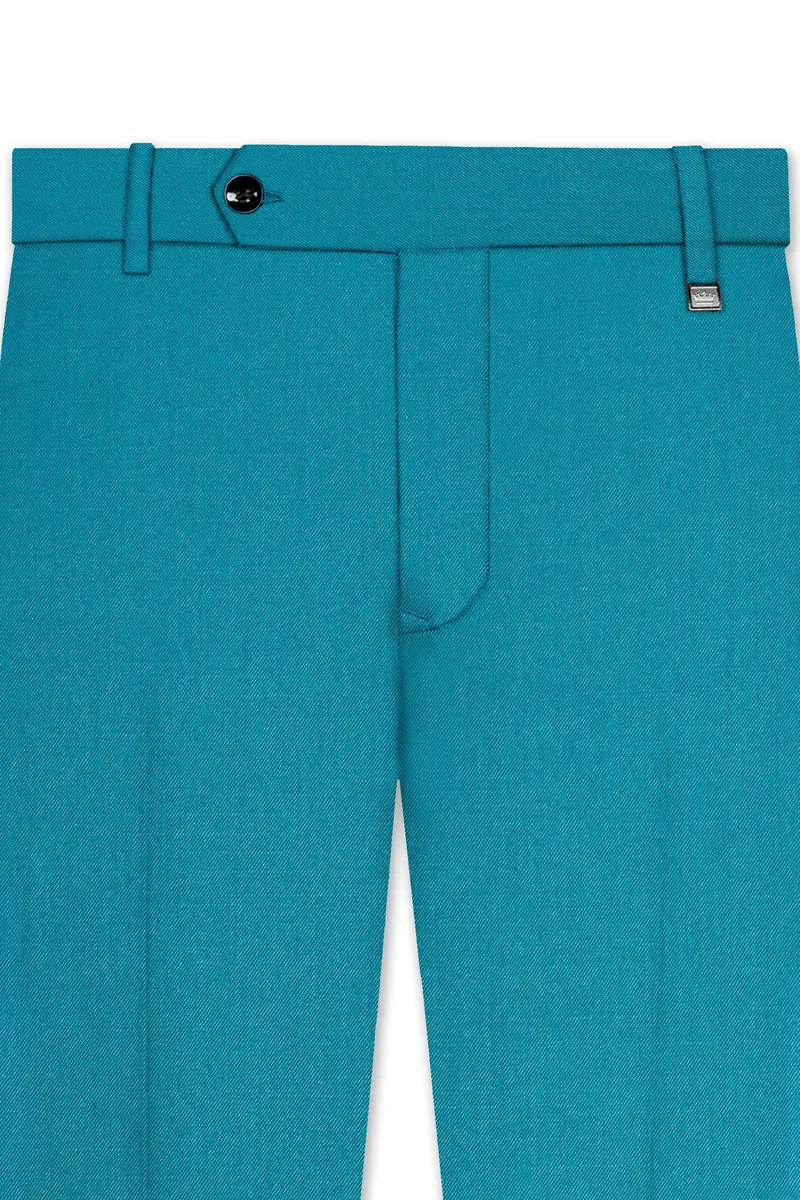 Zephir-Surfie Green Wool Rich Single Breasted Slight Stretch Suit 12