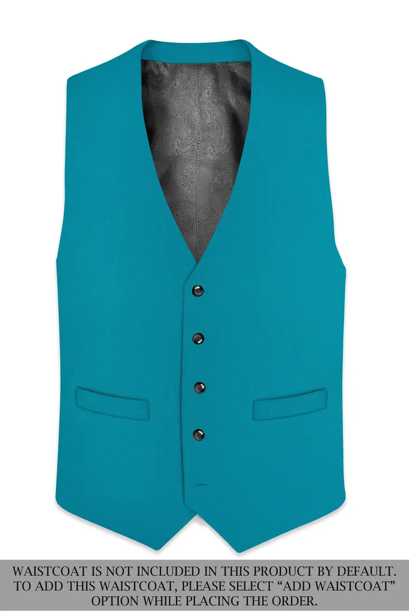 Zephir-Surfie Green Wool Rich Single Breasted Slight Stretch Suit 16