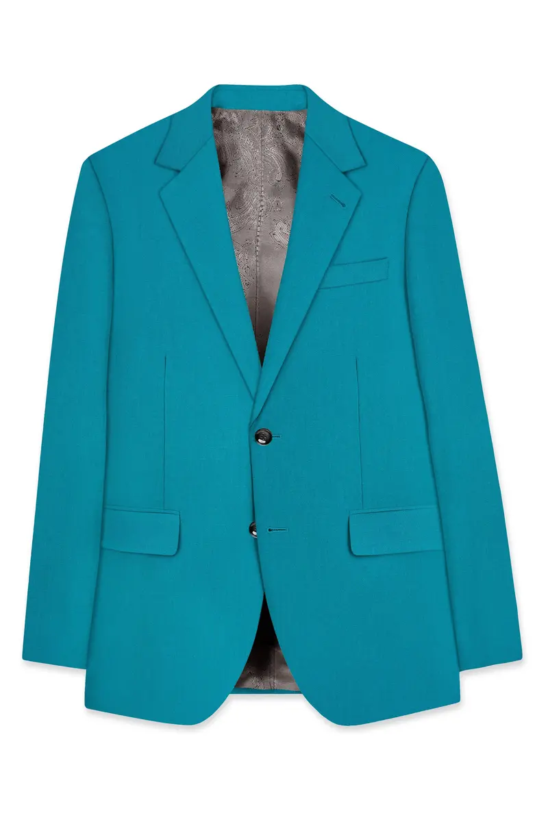 Zephir-Surfie Green Wool Rich Single Breasted Slight Stretch Suit 8