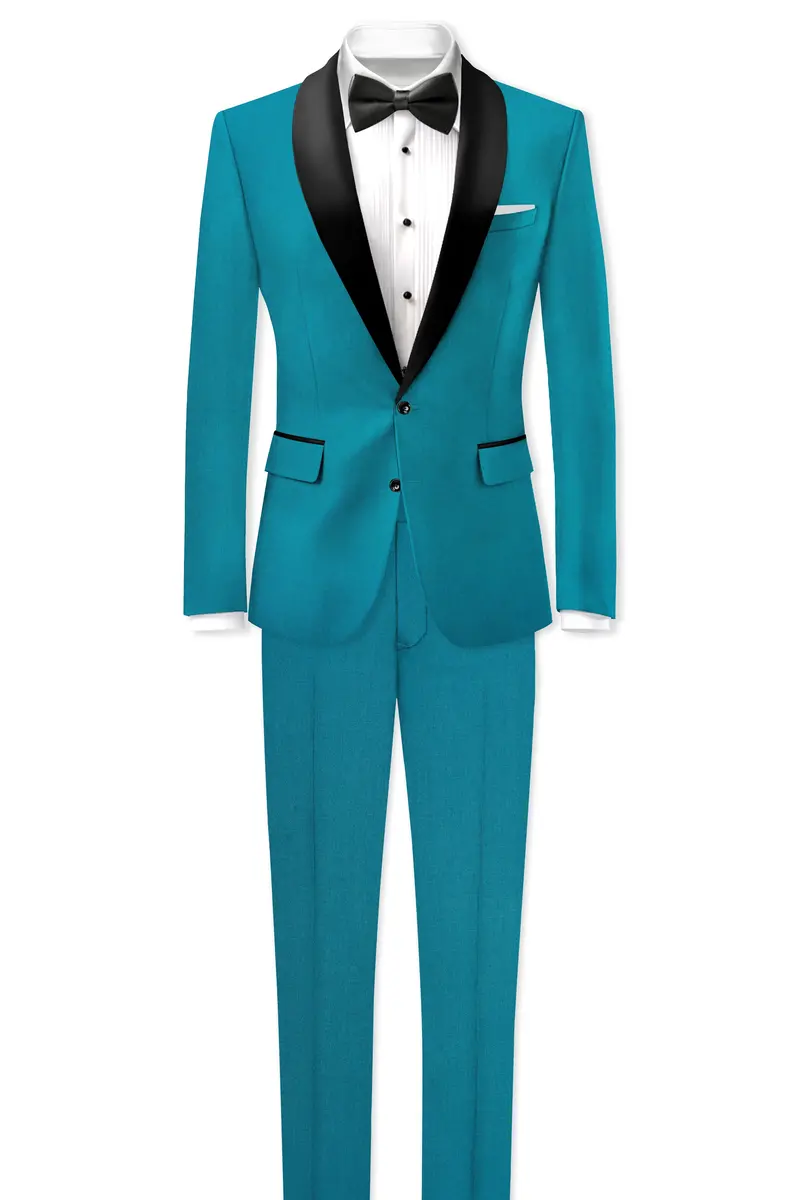 Zephirsurfie Green Wool Rich Tuxedo Slight Stretch Blazer 9