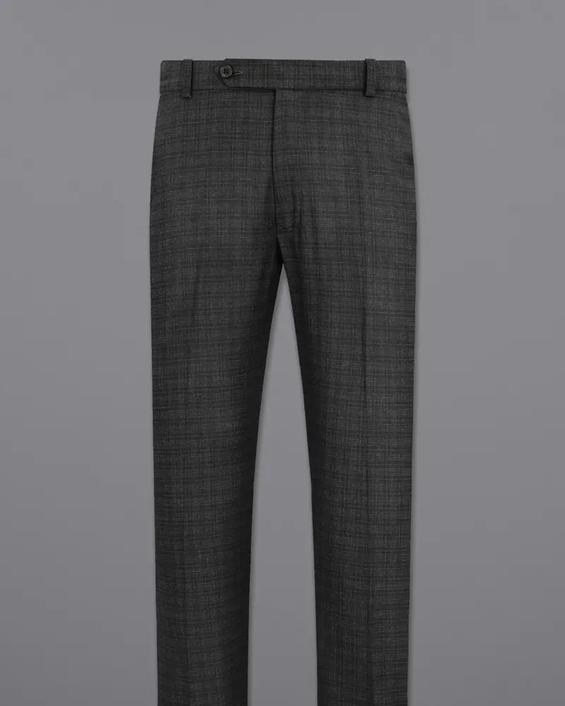 Zeus Gray Plaid Double Breasted Suit 13