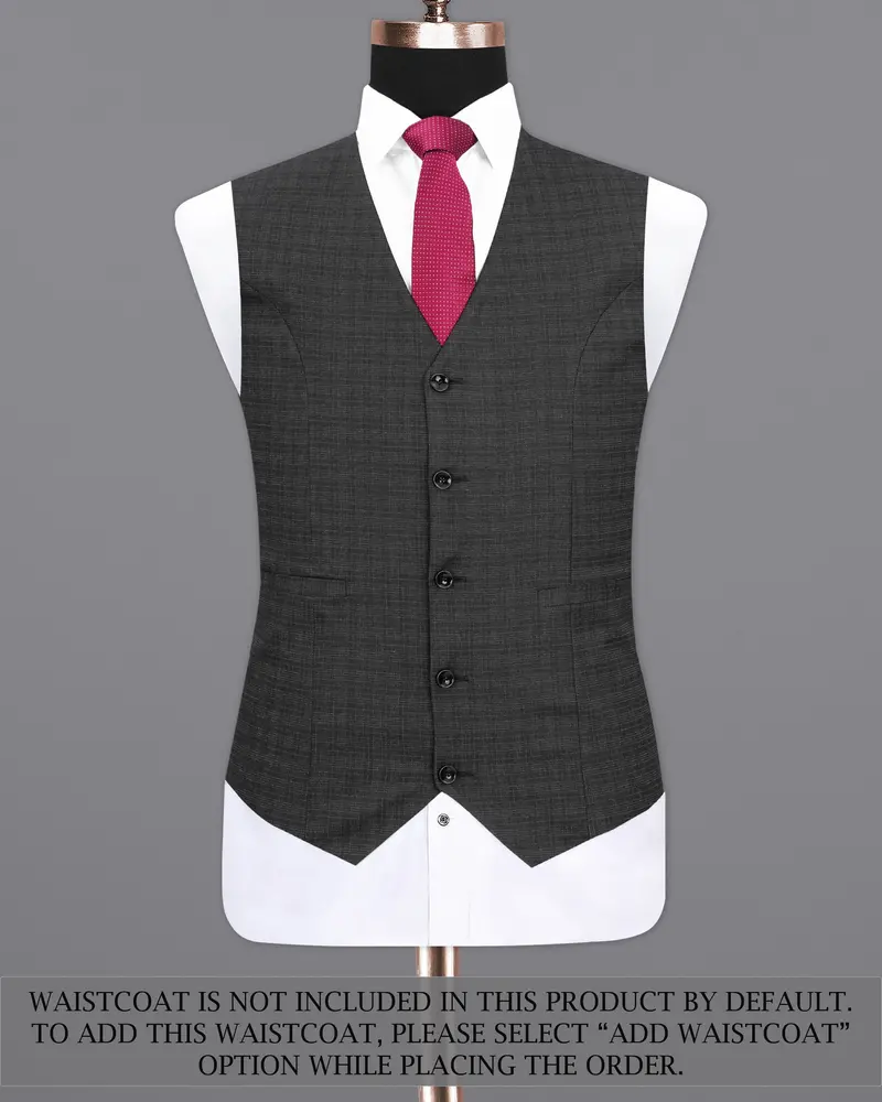 Zeus Gray Plaid Double Breasted Suit 15