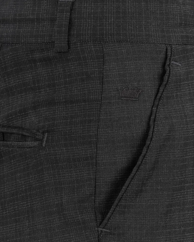 Zeus Gray Plaid Pant 5