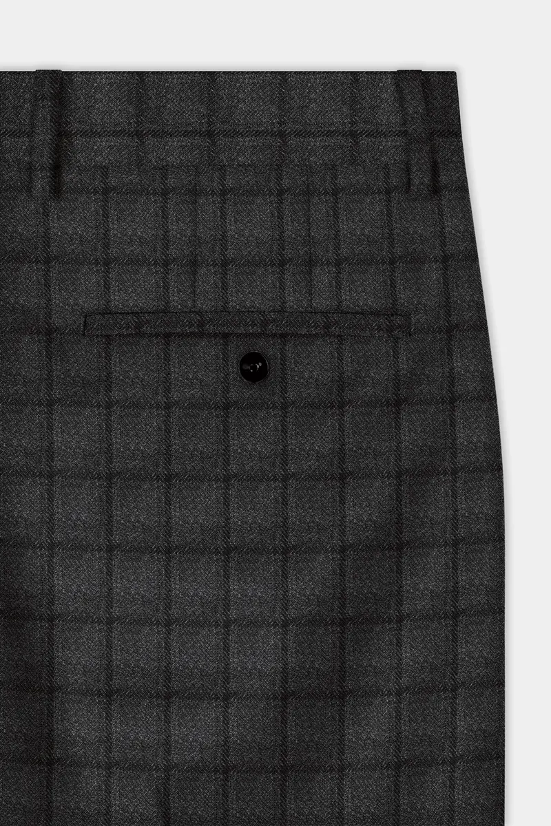 Zeus Gray Plaid Tweed Suit 11