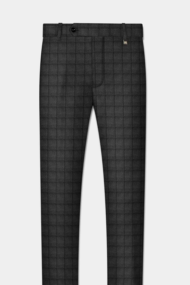 Zeus Gray Plaid Tweed Suit 12