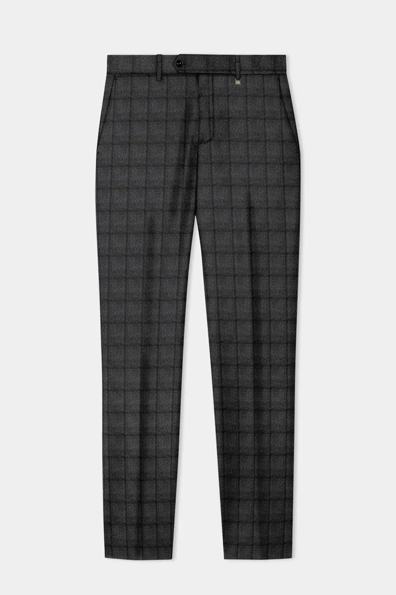 Zeus Gray Plaid Tweed Suit 13