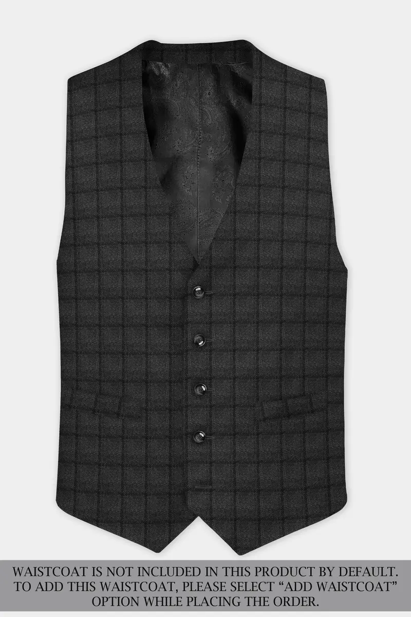 Zeus Gray Plaid Tweed Suit 14