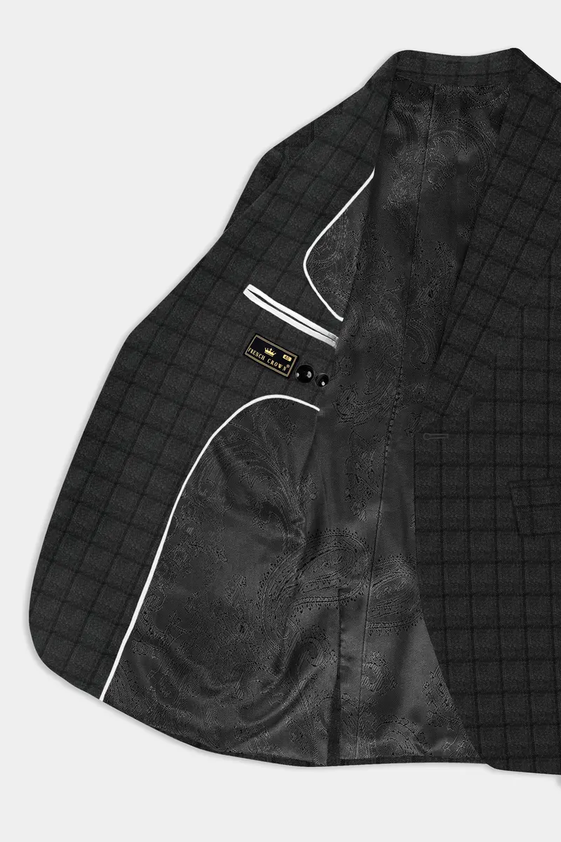 Zeus Gray Plaid Tweed Suit 4