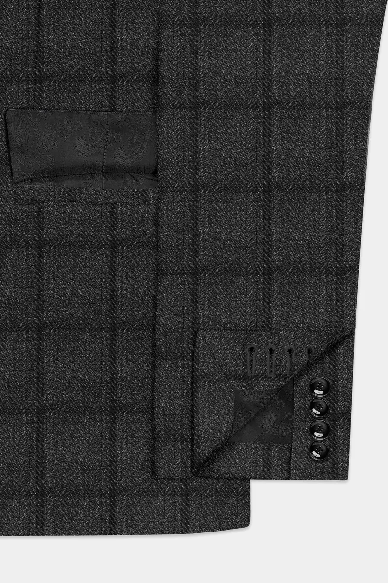 Zeus Gray Plaid Tweed Suit 5