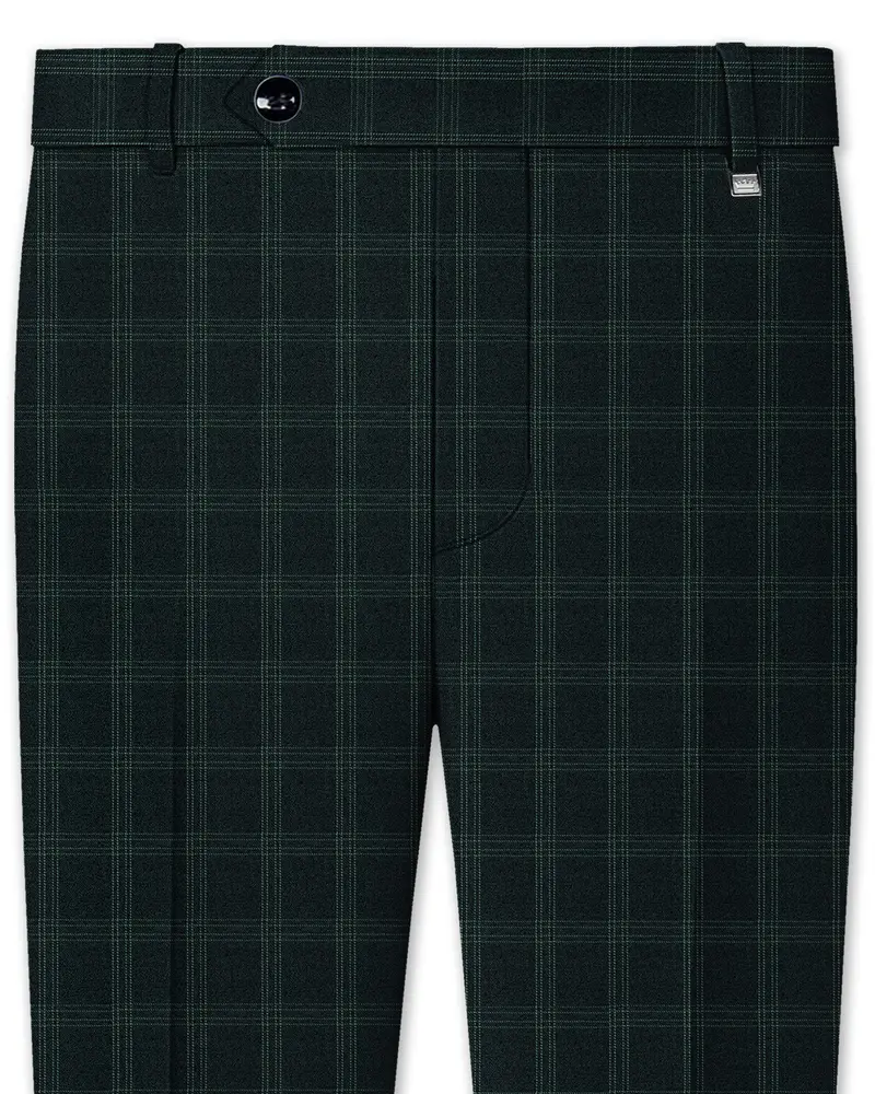 Zeus Green Plaid Pant 1