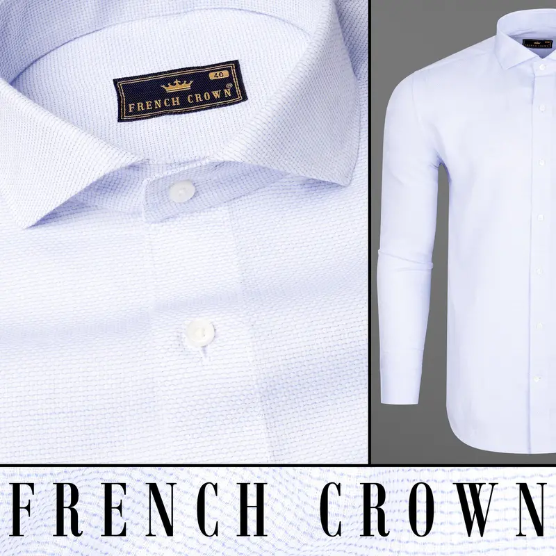 Zircon Dobby Textured Premium Giza Cotton Shirt 1