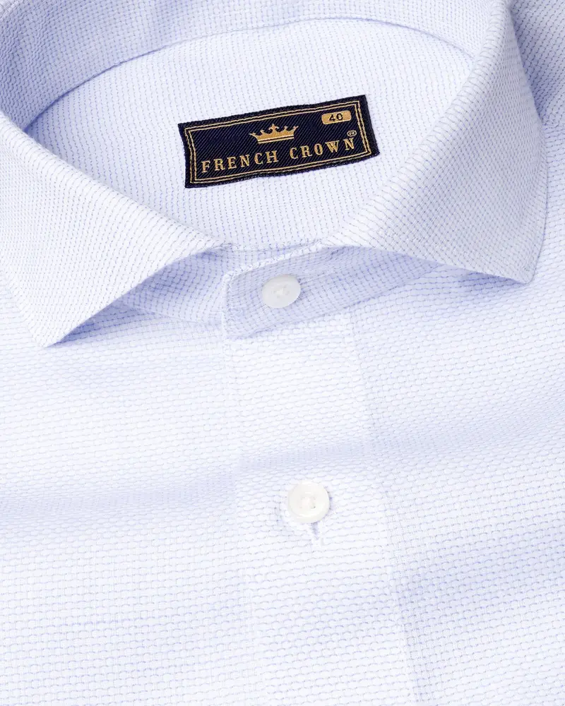 Zircon Dobby Textured Premium Giza Cotton Shirt 2