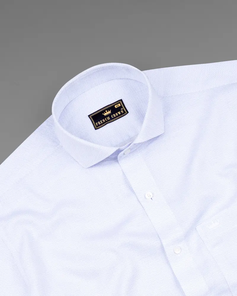 Zircon Dobby Textured Premium Giza Cotton Shirt 5