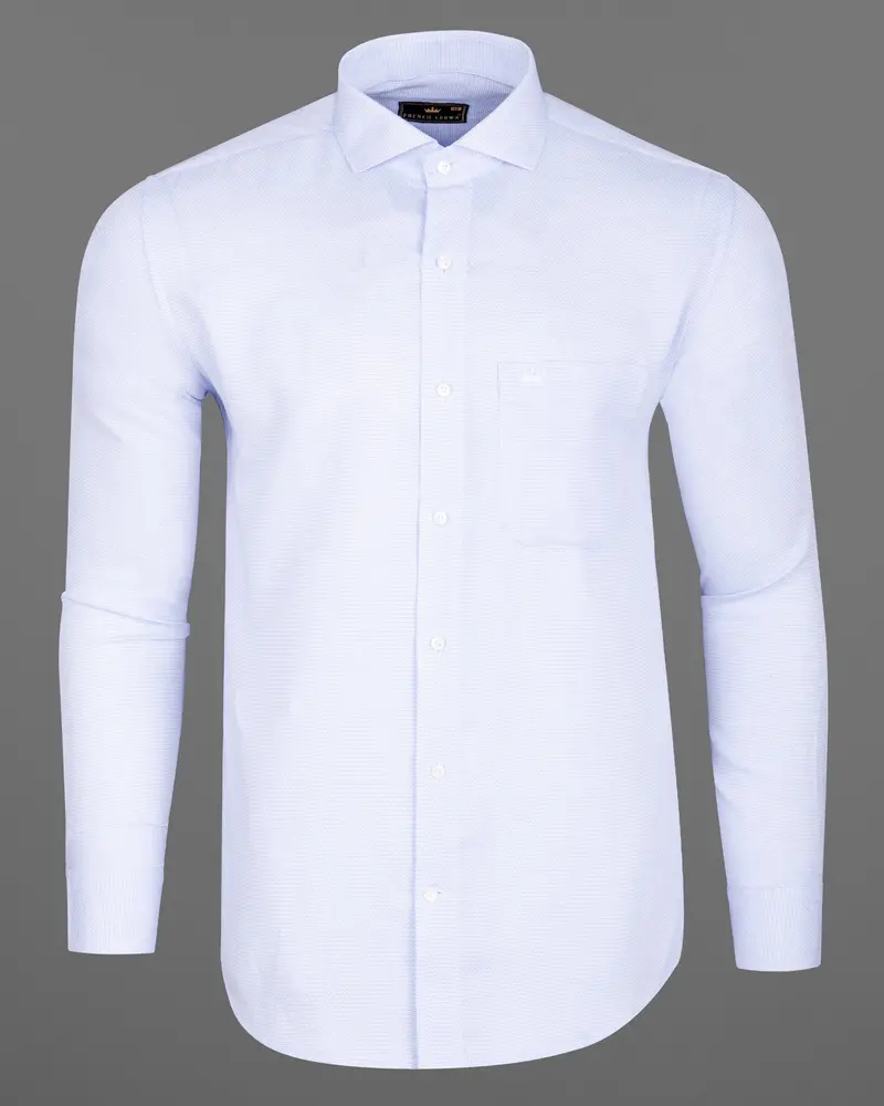 Zircon Dobby Textured Premium Giza Cotton Shirt 6