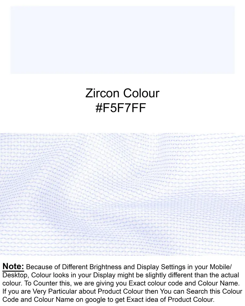 Zircon Dobby Textured Premium Giza Cotton Shirt 9
