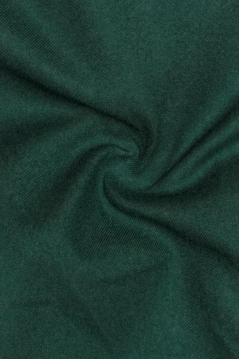 Zucchini Dark Green Twill Premium Cotton Designer Overshirt/Shacket 3