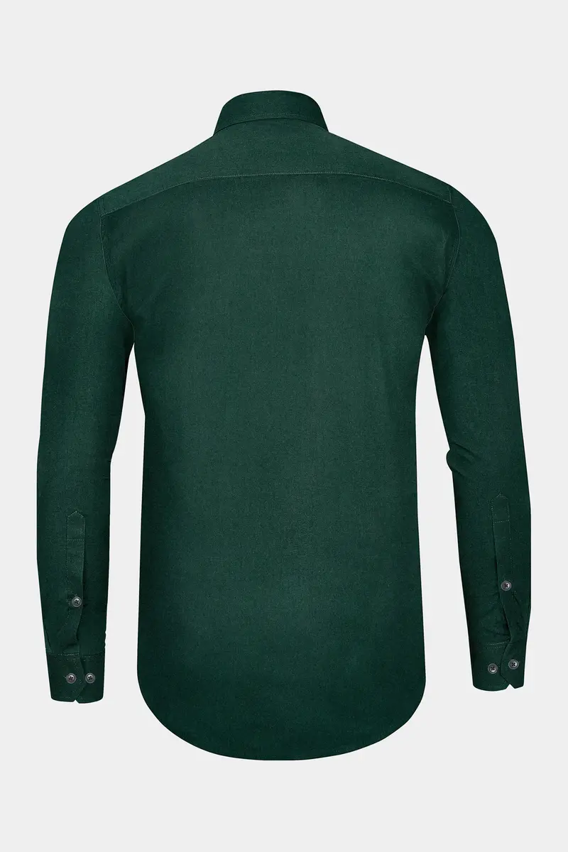 Zucchini Dark Green Twill Premium Cotton Designer Overshirt/Shacket 7