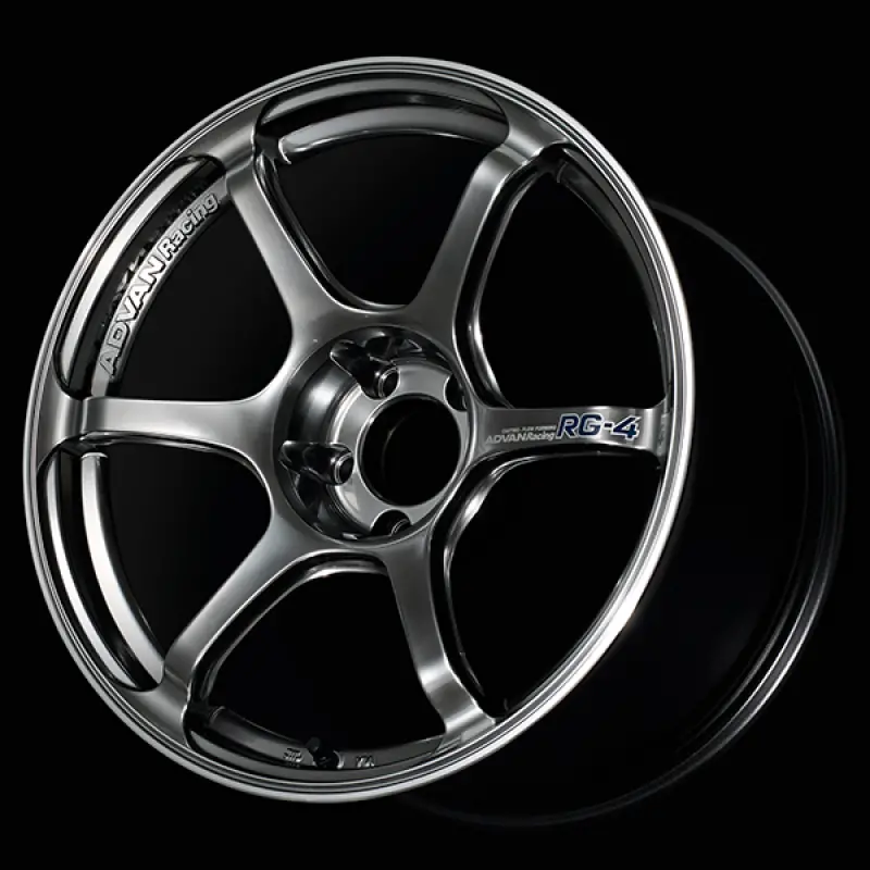 Advan Rg-4 Racing Wheel – 17X7.0In, +42Mm Offset, 4X100 Pcd, 63Mm Bore, Hyper Black With Machined Ring 1
