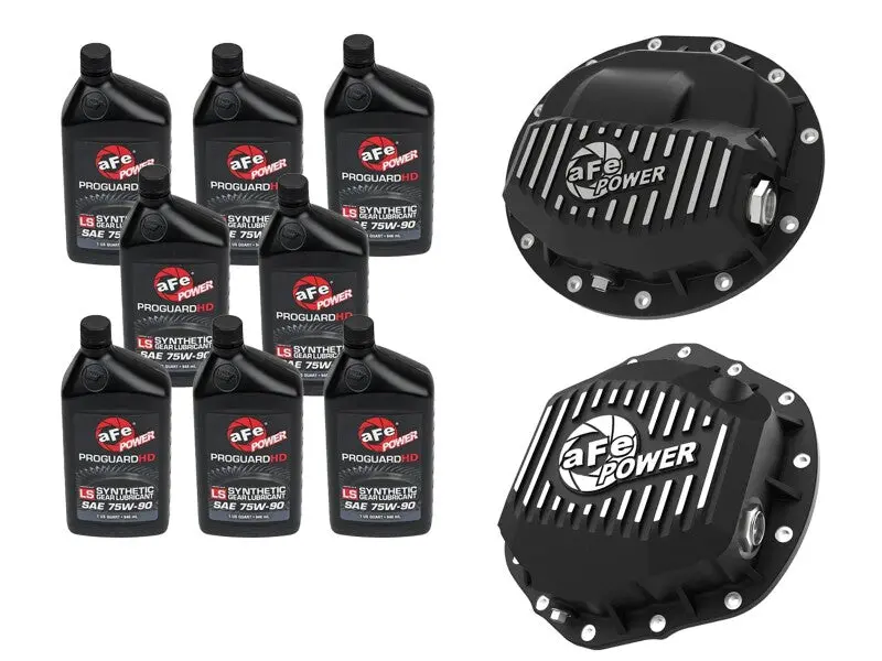Afe Power Differential Cover Kit With Oil – Front & Rear For 2019–2025 Dodge L6 Trucks (Aam 9.25, 12, 11.5, And 14 Axles) 1