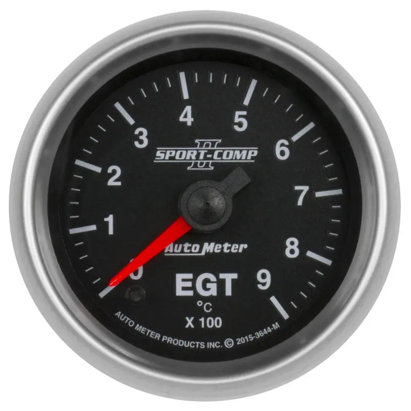 Autometer Sport-Comp Ii Digital Pyrometer Gauge – 2-1/16", 900°C Range, Stepper Motor Display 1