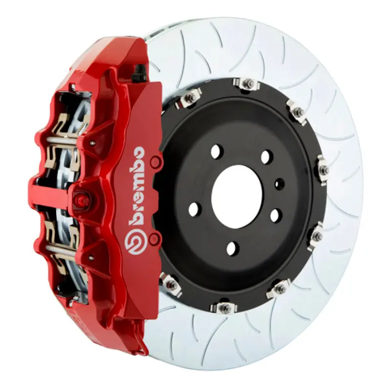 Brembo 17-23 E300/E350 Sedan (Excl 4Matic) Fr Gt Bbk 6Pis Cast 380X34 2Pc Rotor Slotted Type3-Red 1