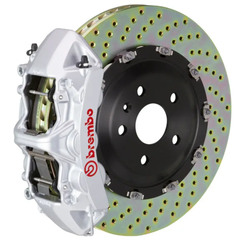 Brembo Gt Braking System For 2006–2013 Corvette Z06 – Front 6-Piston Calipers, 365X34Mm Drilled 2-Piece Rotors 1