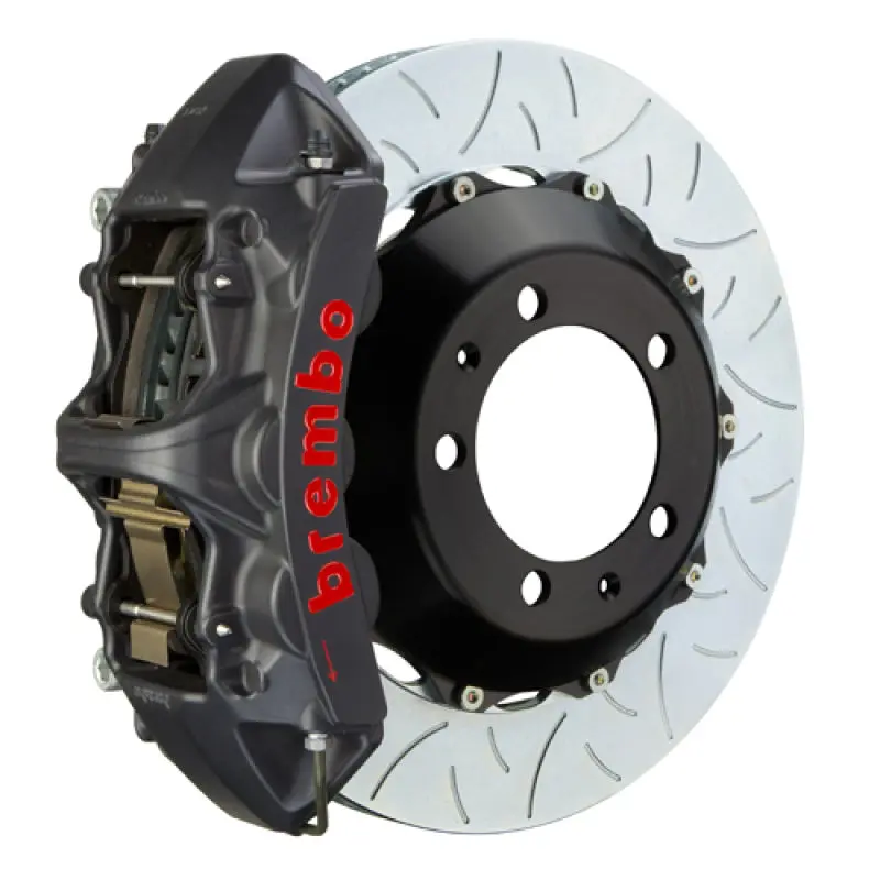Brembo Gts Big Brake Kit For 2006–2012 Bmw 325I (Excluding Xdrive) – Front, 6-Piston Calipers, 355X32Mm Slotted Two-Piece Rotors 1