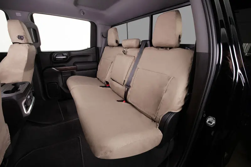 Covercraft Polycotton Seatsaver Front Row Seat Covers — Taupe, Custom Fit For 2010–2023 Toyota 4Runner 1