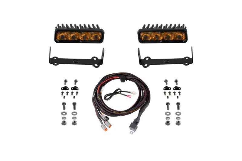 Diode Dynamics Ss6 Max Yellow Fog Light Kit – 3000K Amber Leds For 2014–2024 Toyota 4Runner 1