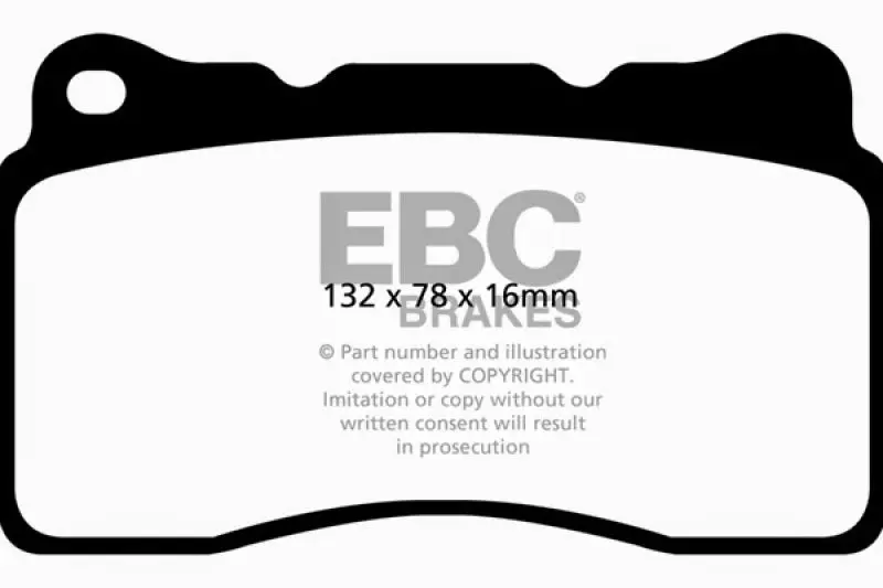 Ebc 2016+ Chevrolet Corvette (C7) 6.2L Stingray Bluestuff Front Brake Pads 1