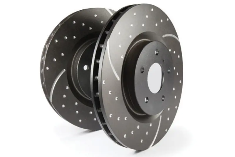 Ebc Gd Sport Drilled & Slotted Rear Brake Rotors For 1992–1995 Nissan Skyline Gt-R R32 V-Spec (2.6L Twin Turbo) 1