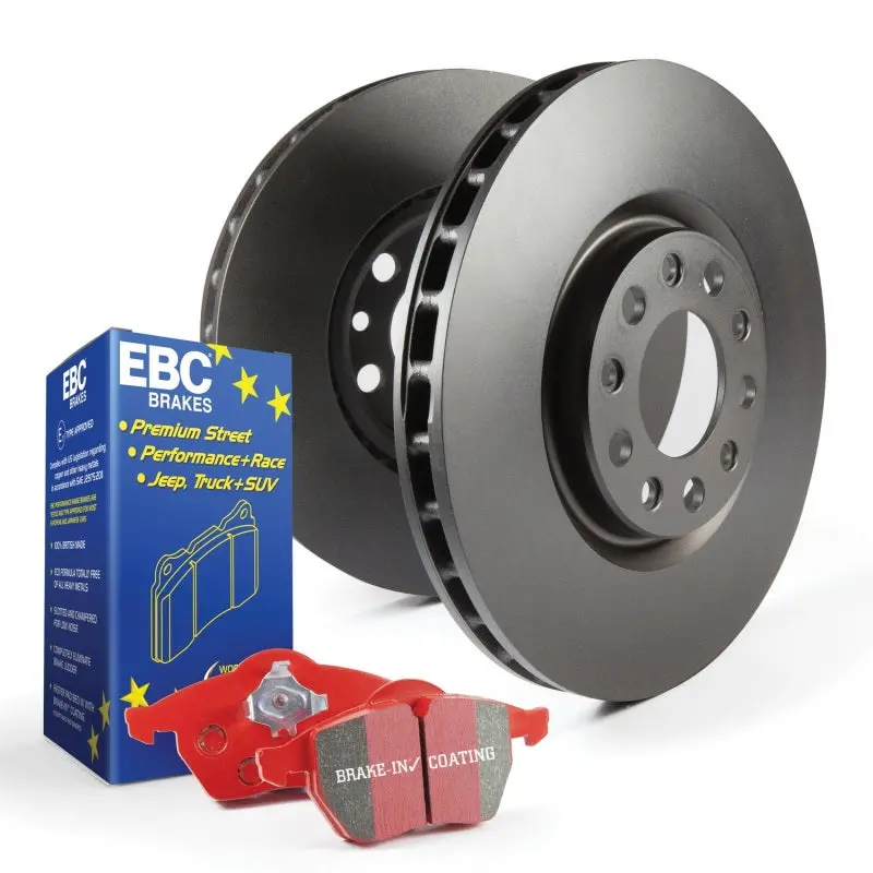 Ebc Redstuff Street Performance Brake Kit – Includes S12 Pads And Rk Drilled & Slotted Rotors 1