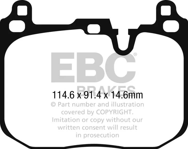 Ebc Ultimax2 Front Brake Pads For 2014+ Mini Cooper John Cooper Works Models 1