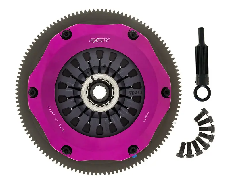 Exedy Twin-Organic Clutch Kit For 2004–2017 Subaru Wrx Sti – Compatible With Ej255 And Ej257 2.5L Engines 1