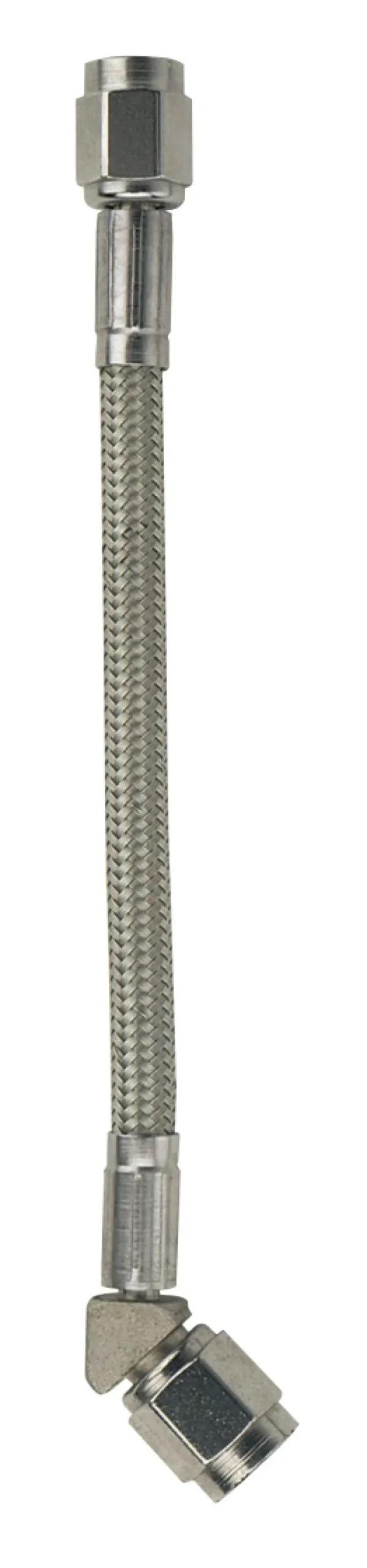 Fragola -3An Stainless Steel Hose Assembly – Straight To 45° Fitting, 22-Inch Length 1