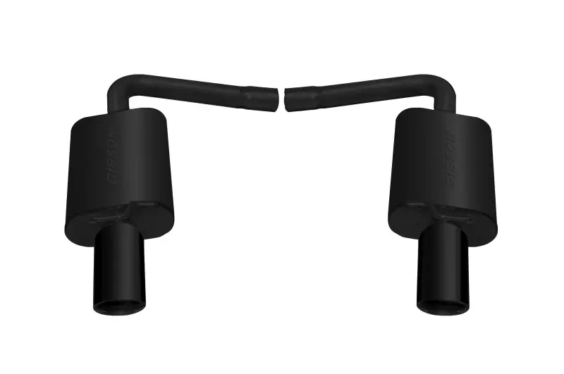 Gibson Black Elite Axle-Back Dual Exhaust System For 2011–2018 Ford Explorer Base 3.5L Models 1