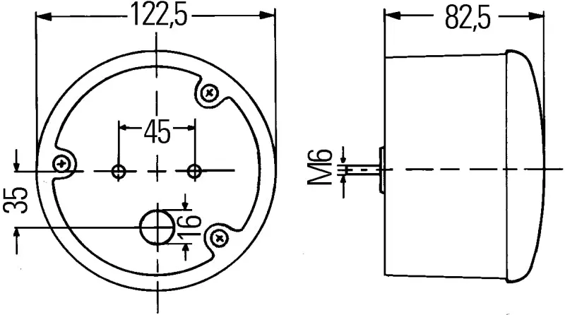 Hella Universal Clear Back-Up Light – 4169 Series 1