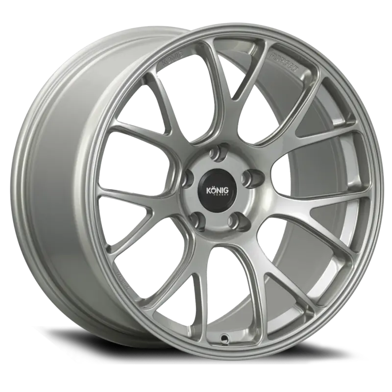 Konig Forged F1M 19X10 5X120 Et25 Ash Silver Knurled Bead 1