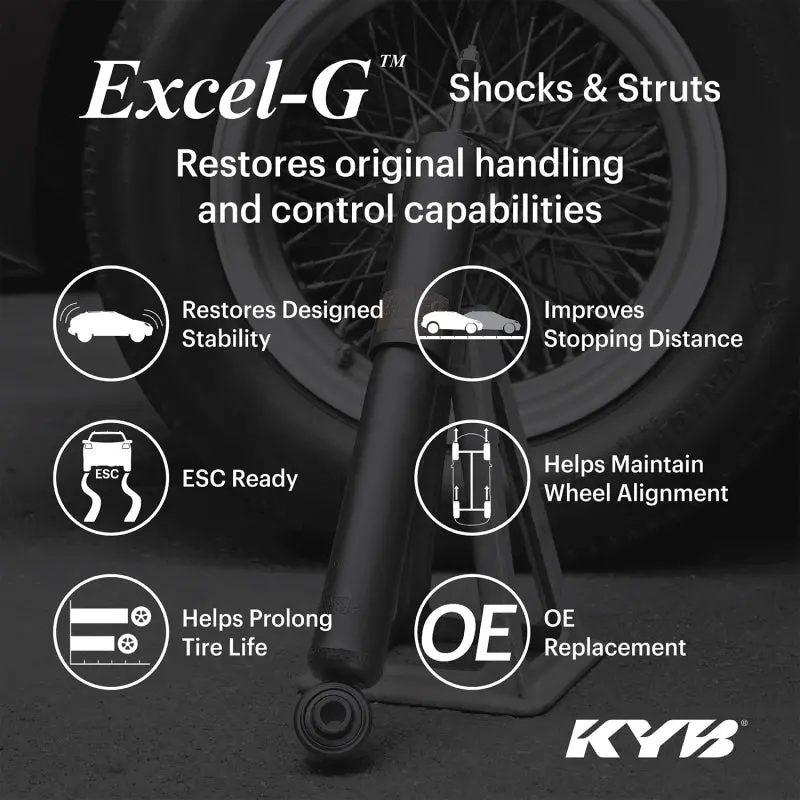 Kyb Excel-G Front Gas Struts – Designed For 2016–2023 Toyota Tacoma Rwd 1