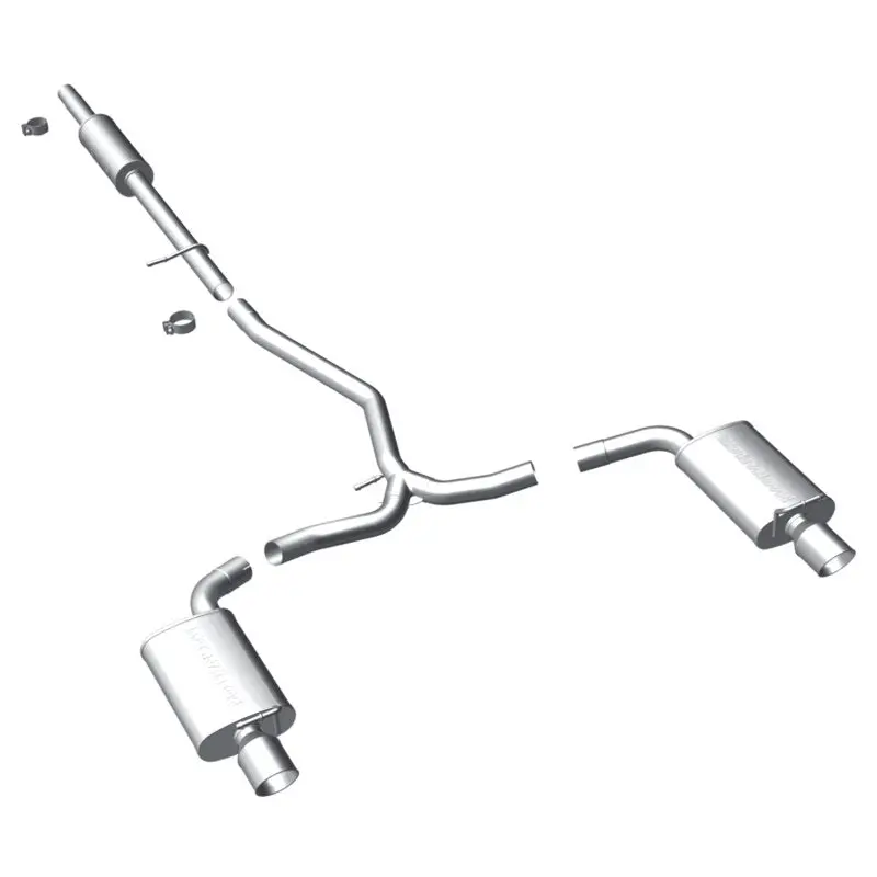 Magnaflow Stainless Steel Cat-Back Exhaust For 2011–2013 Ford Explorer 3.5L V6 – Dual Split Rear Exit With 3.5" Tips 1